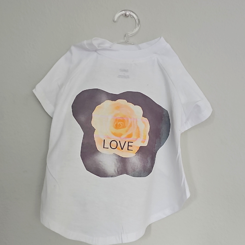 White Small Dog Tee